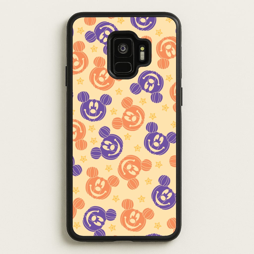 Pumkin Mouse And Stars Pattern Galaxy S9 Case