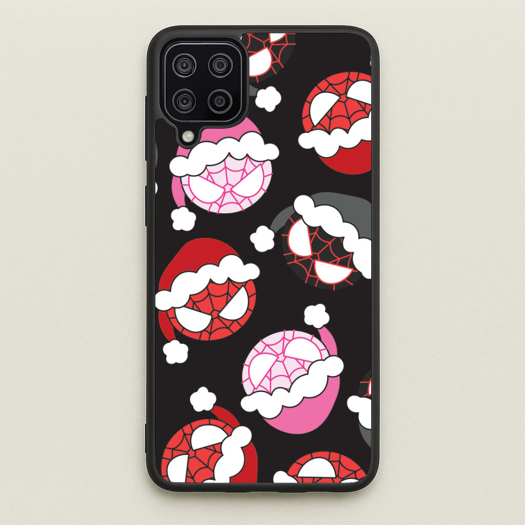 Spider Heroes Christmas Pattern Galaxy A12 Case