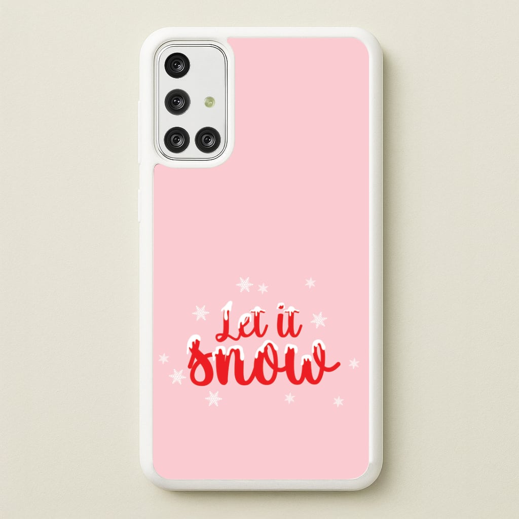 Let It Snow Snowflakes Galaxy A71 Case