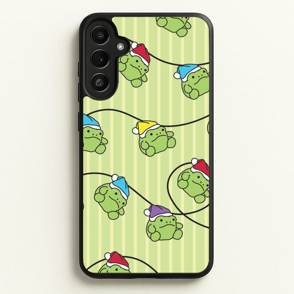 Christmas Frog Plush Fairylights Pattern Galaxy A34 Case