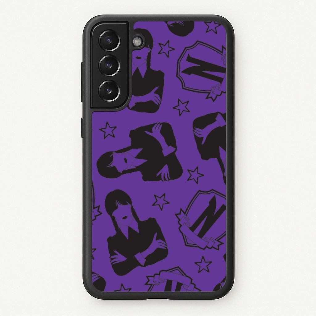 Wednesday Pattern Galaxy S22 Plus Case