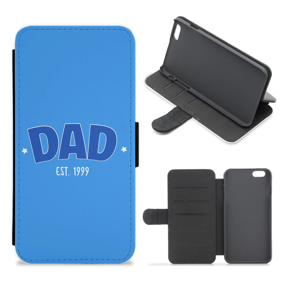 Dad Est - Personalised Father's Day Flip / Wallet Phone Case