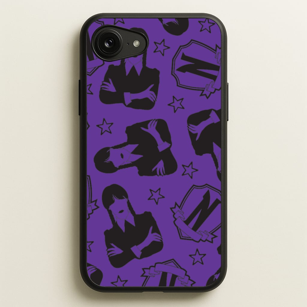 Wednesday Pattern iPhone 16e Case