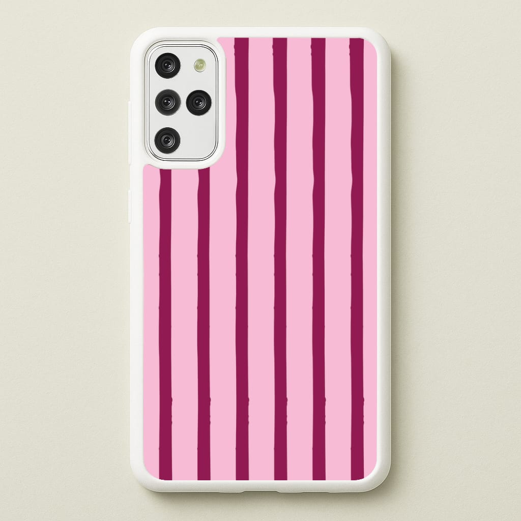 Strawberry Stripes Galaxy S20 Plus Case