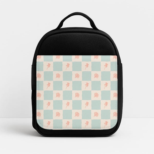 Patchwork Floral Pattern Insulated Lunch Bag