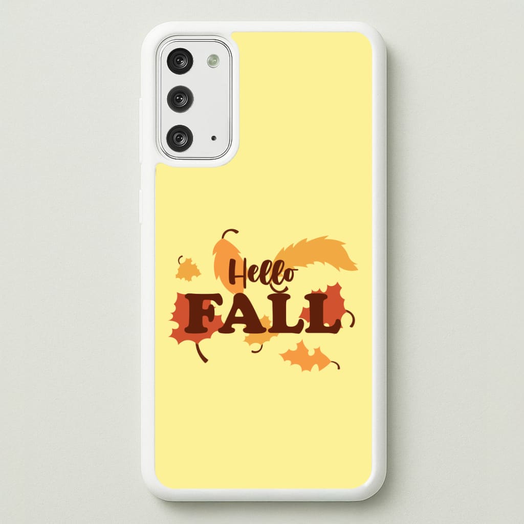 Hello Fall Galaxy Note 20 Case