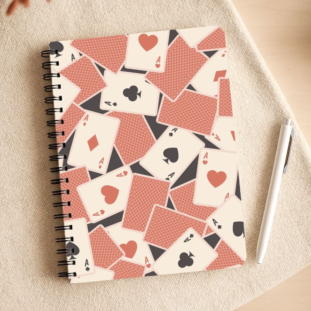 Playing Cards Collage Pattern Notepad