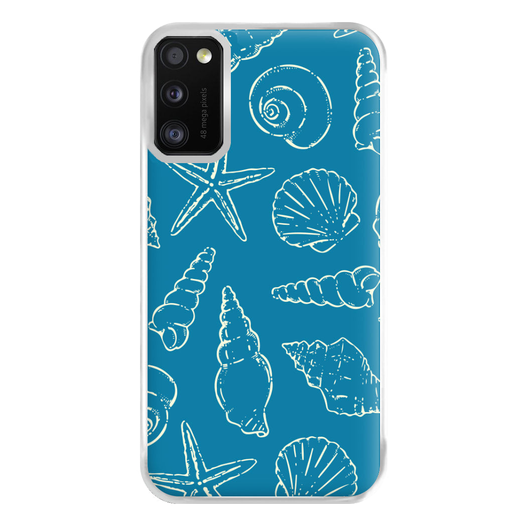 Sketched Shells Pattern Galaxy A41 Case