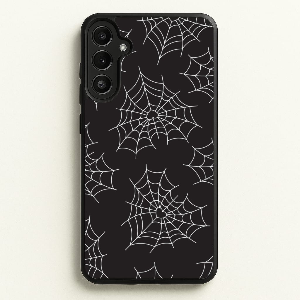 Spiderweb Hearts Pattern Galaxy A36 Case