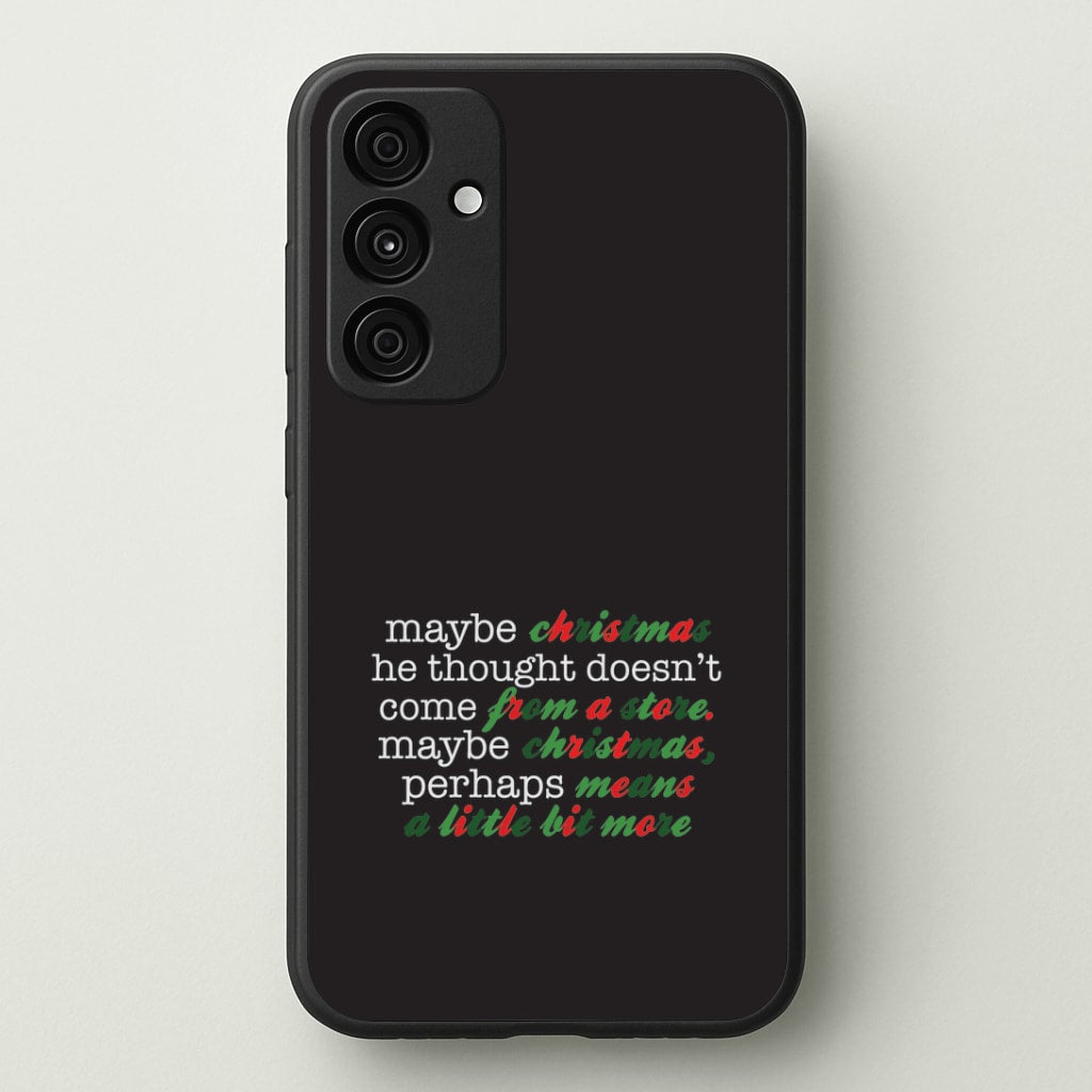 Green Creature Quote Galaxy A35 Case