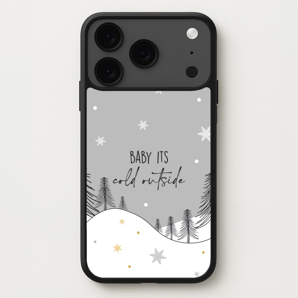 Baby It's Cold Outisde Landscape iPhone 17 Pro Case