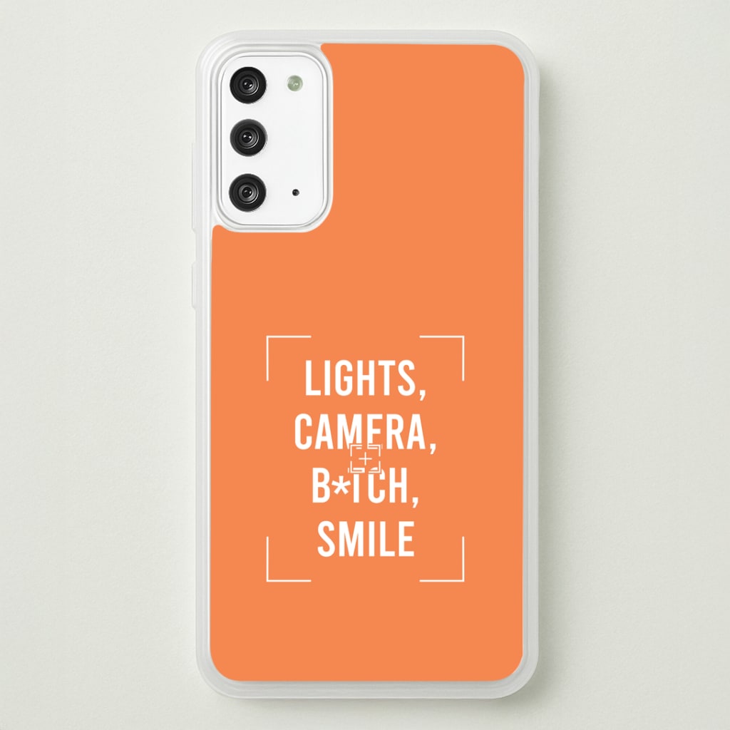 Lights, Camera, B*tch, Smile Galaxy Note 20 Case