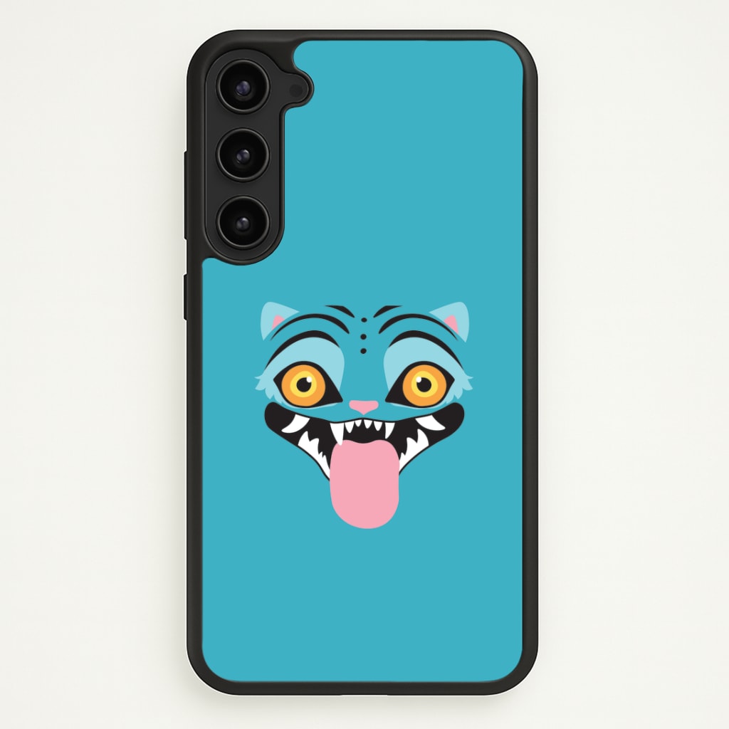 Demon Cat Face Galaxy S23 Plus Case