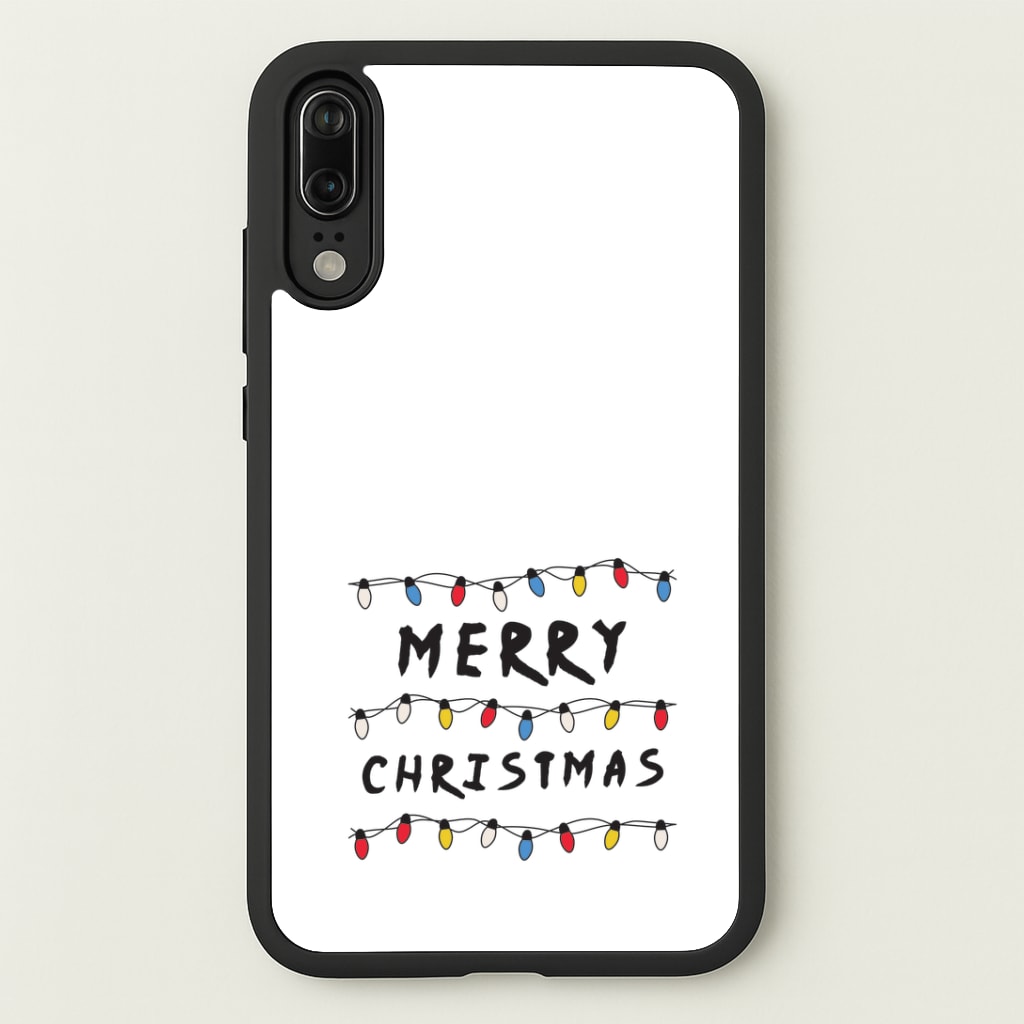 Merry Christmas String Lights Huawei P20 Case