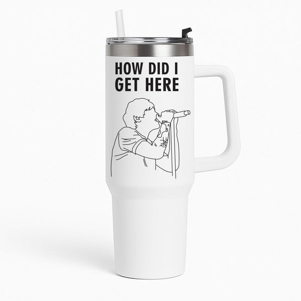 How Did I Get Here Outline Tumbler