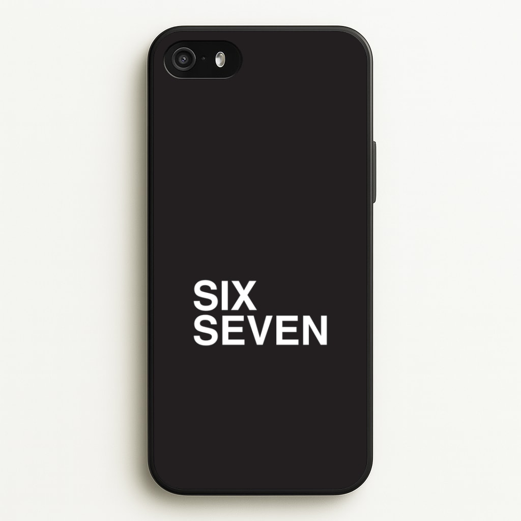6 7 Black iPhone 5 / 5s / SE 2016 Case