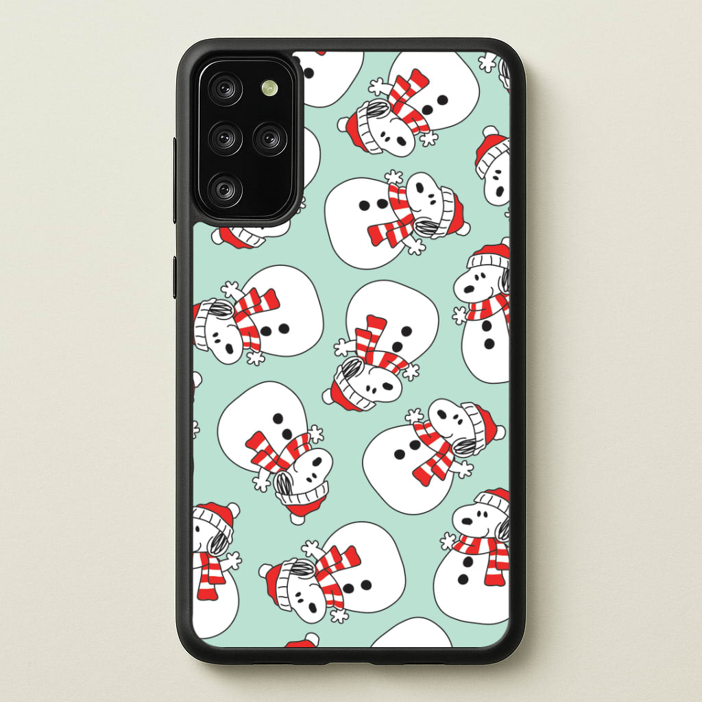 Cartoon Beagle Snowman Pattern Galaxy S20 Plus Case