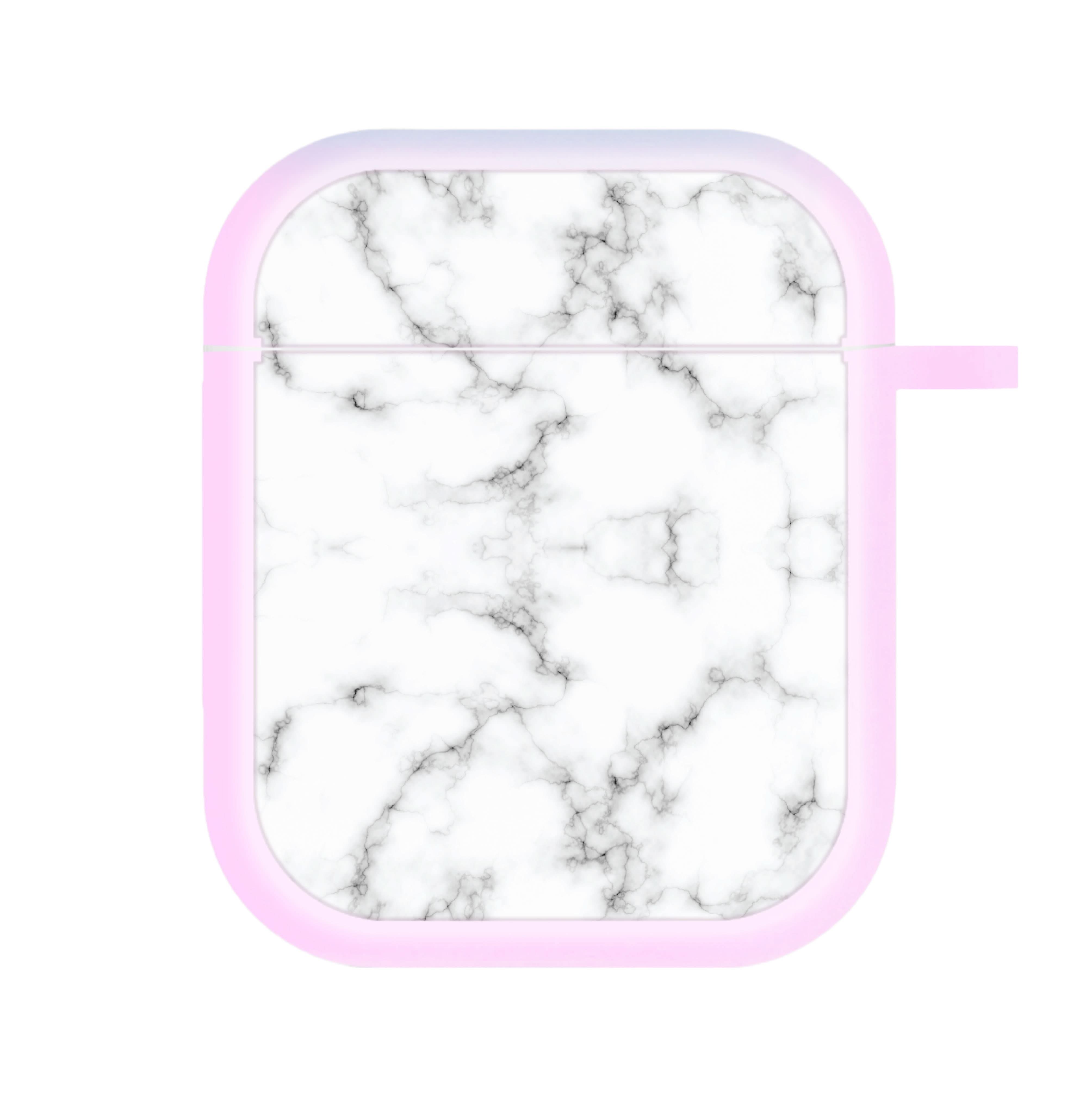 White Marbled AirPods Case