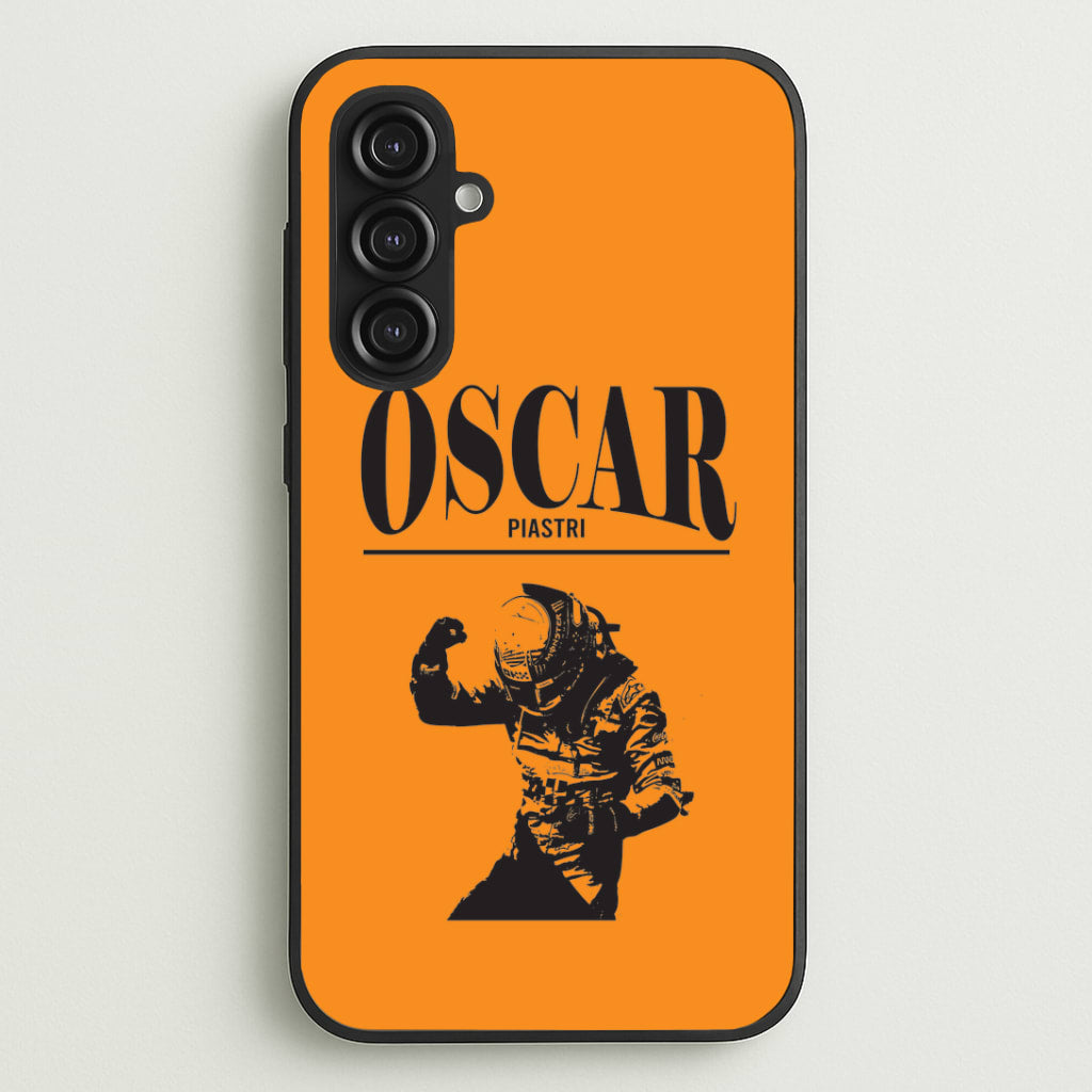 Oscar Orange And Black Galaxy S23FE Case