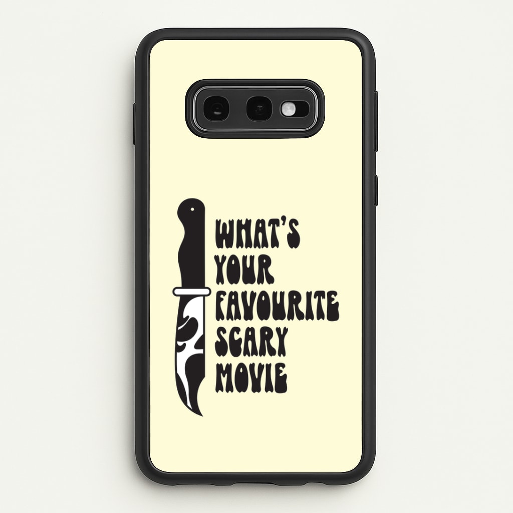What's Your Favourite Scary Movie Trippy Galaxy S10e Case
