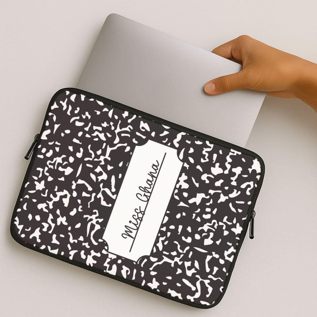 Personalised School Notebook MacBook Cover