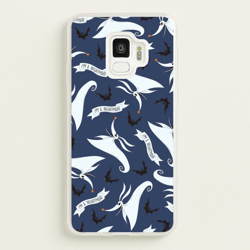 Skeleton Dog And Bats Pattern Galaxy S9 Case