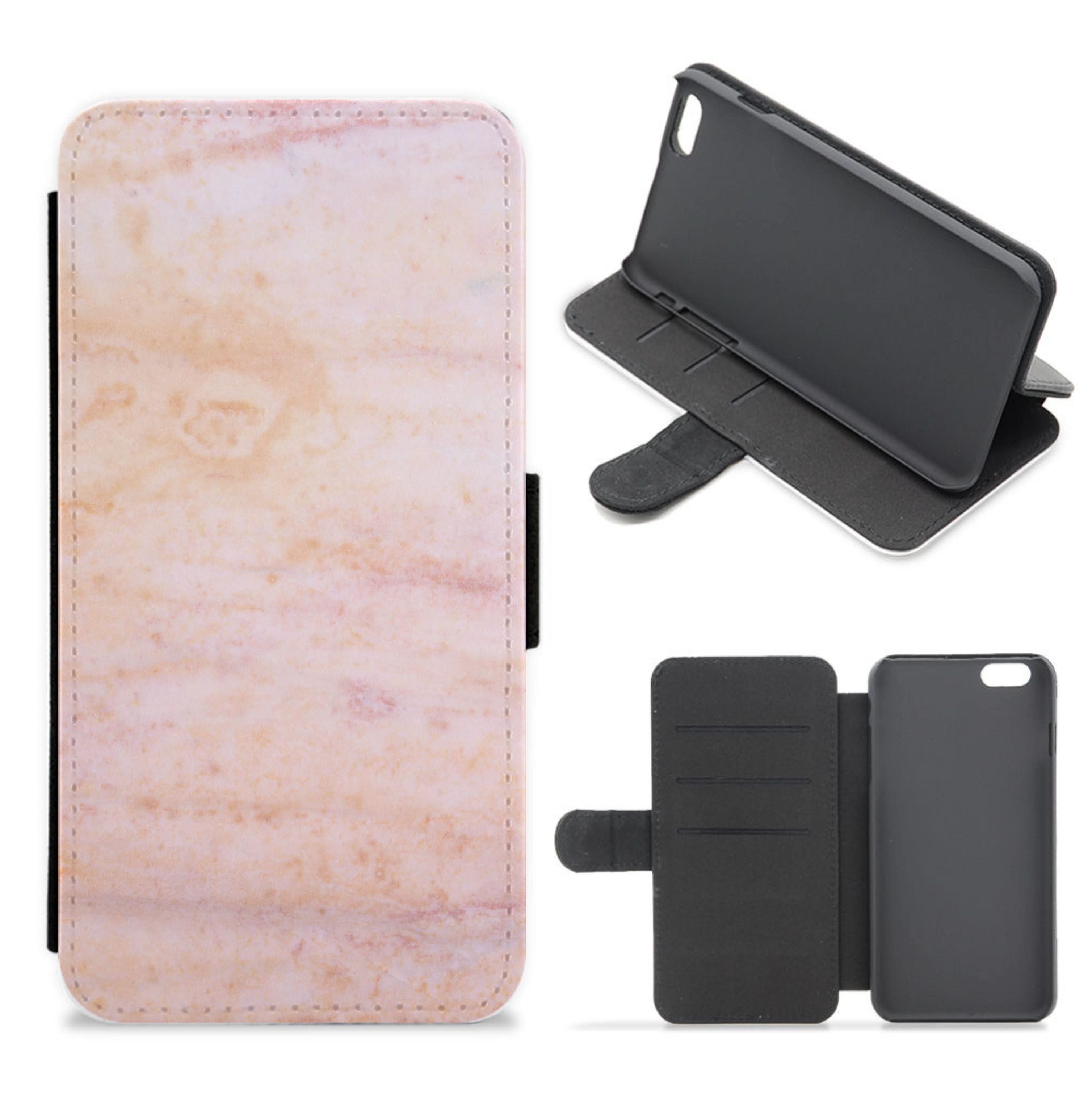 Ombre Rose Gold Marble Flip / Wallet Phone Case