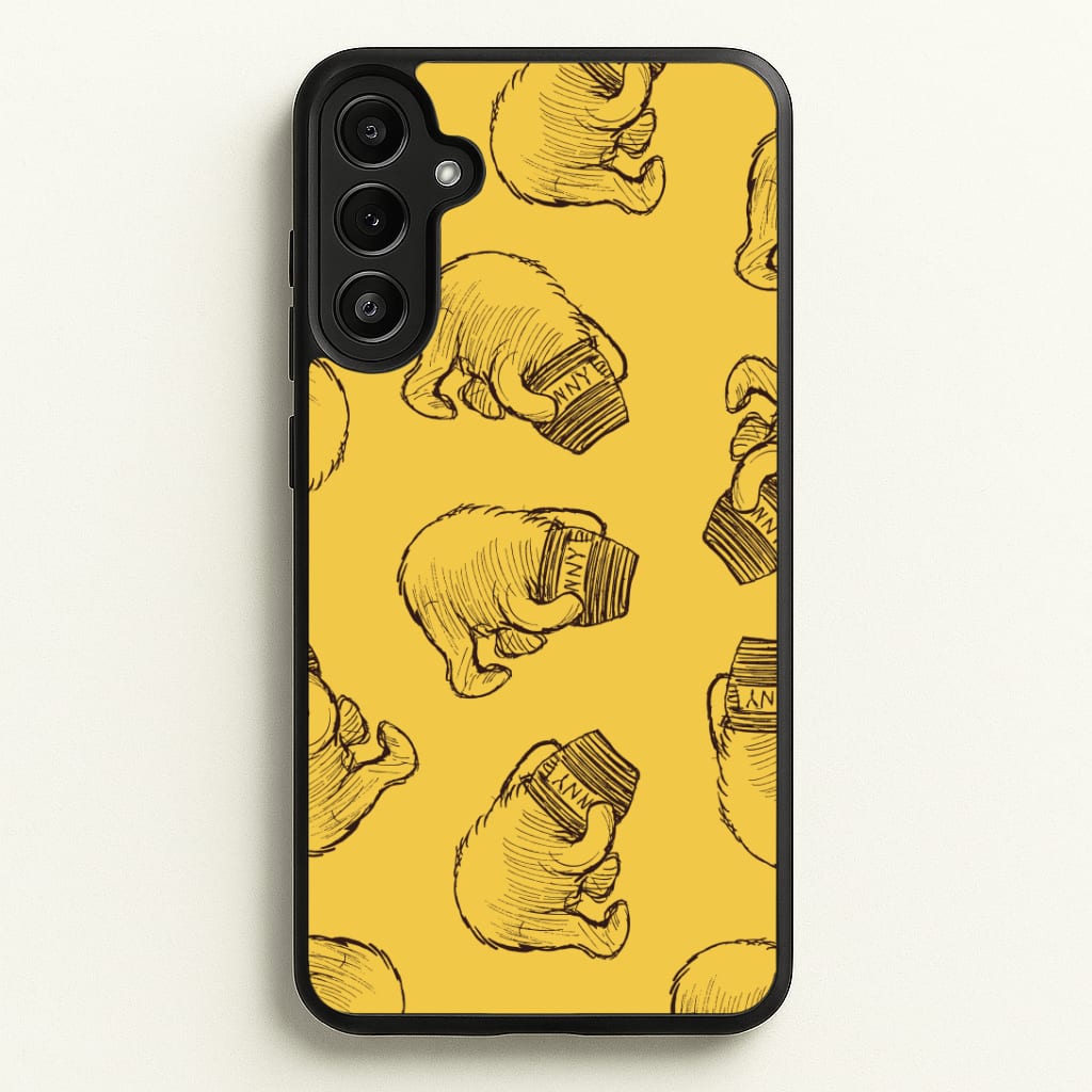 Winnie Honey Pot Pattern Galaxy A36 Case