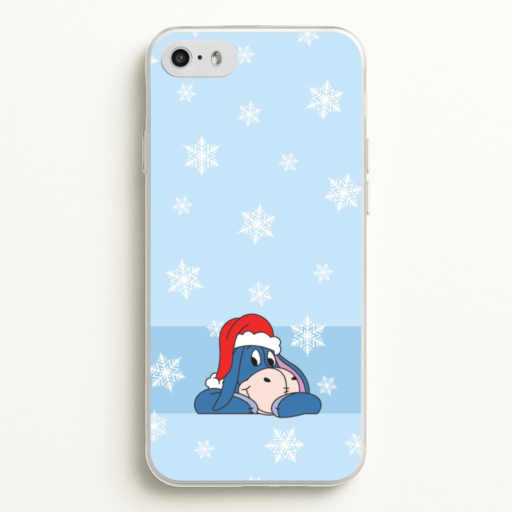 Cartoon Donkey Snowflakes iPhone 5 / 5s / SE 2016 Case