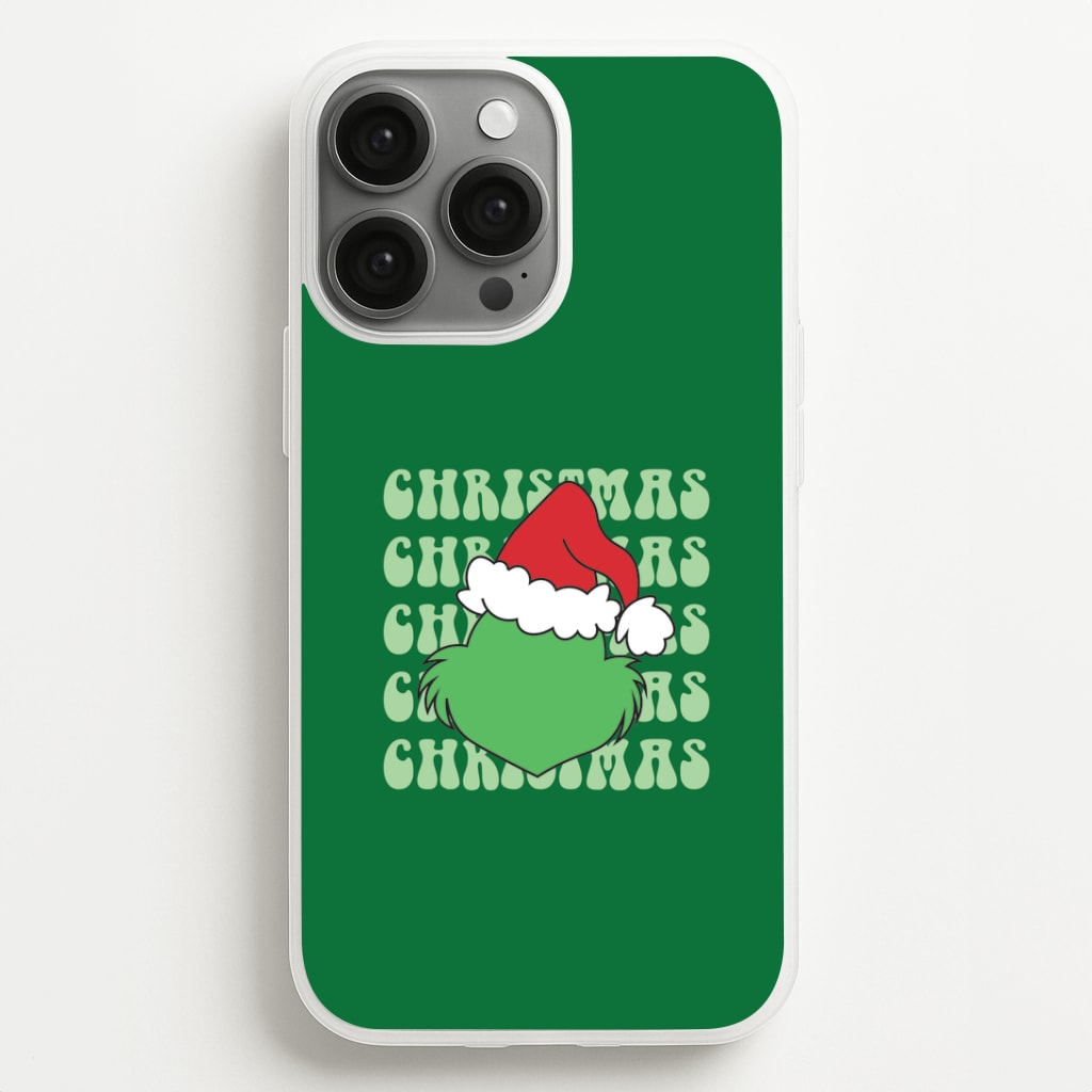 Green Creature Christmas iPhone 13 Pro Case