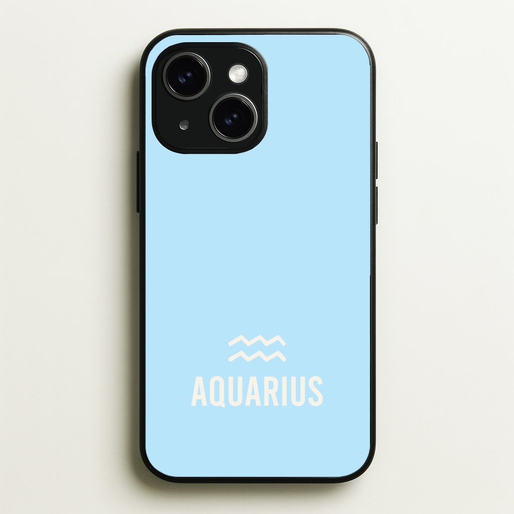 Aquarius Pastel Zodiac iPhone 14 Plus Case