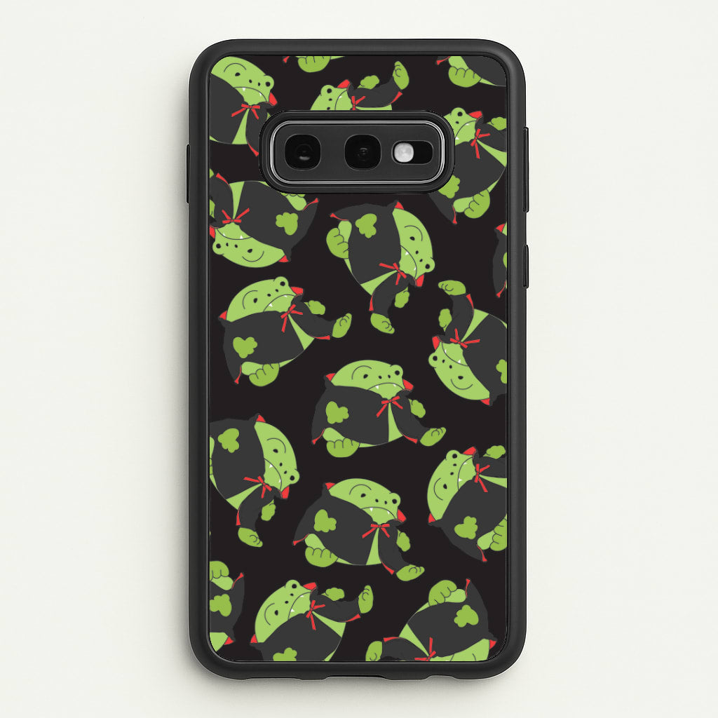 Vampire Frog Pattern - Halloween Galaxy S10e Case