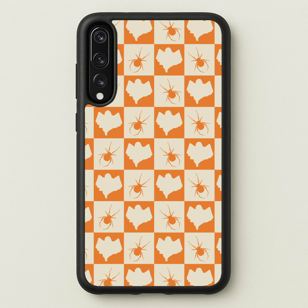 Spiders And Ghosts Checkered Pattern II Huawei P20 Pro Case