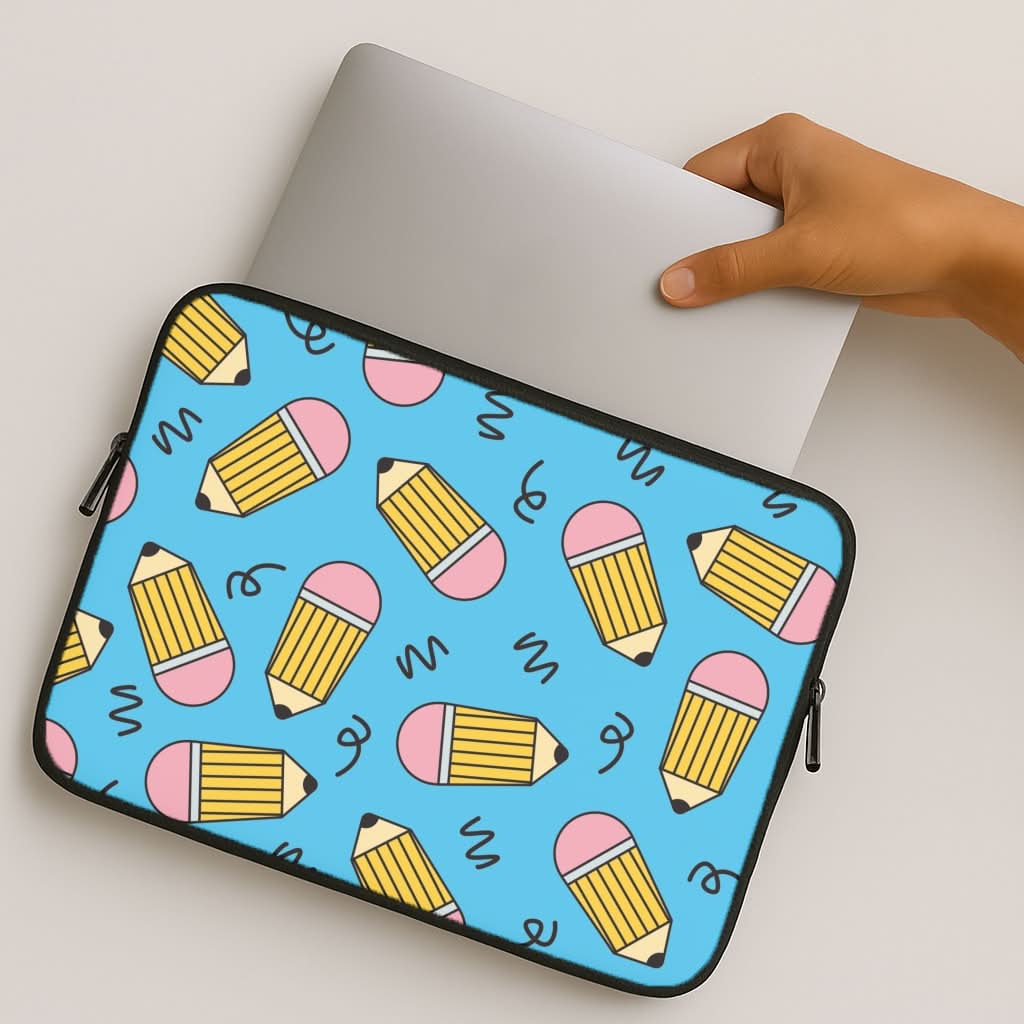Pencils And Scribbles Pattern MacBook Cover
