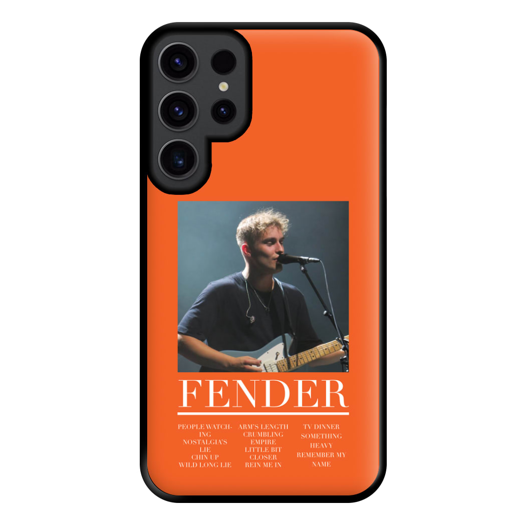 Fender Orange Song List Galaxy S23 Ultra Case