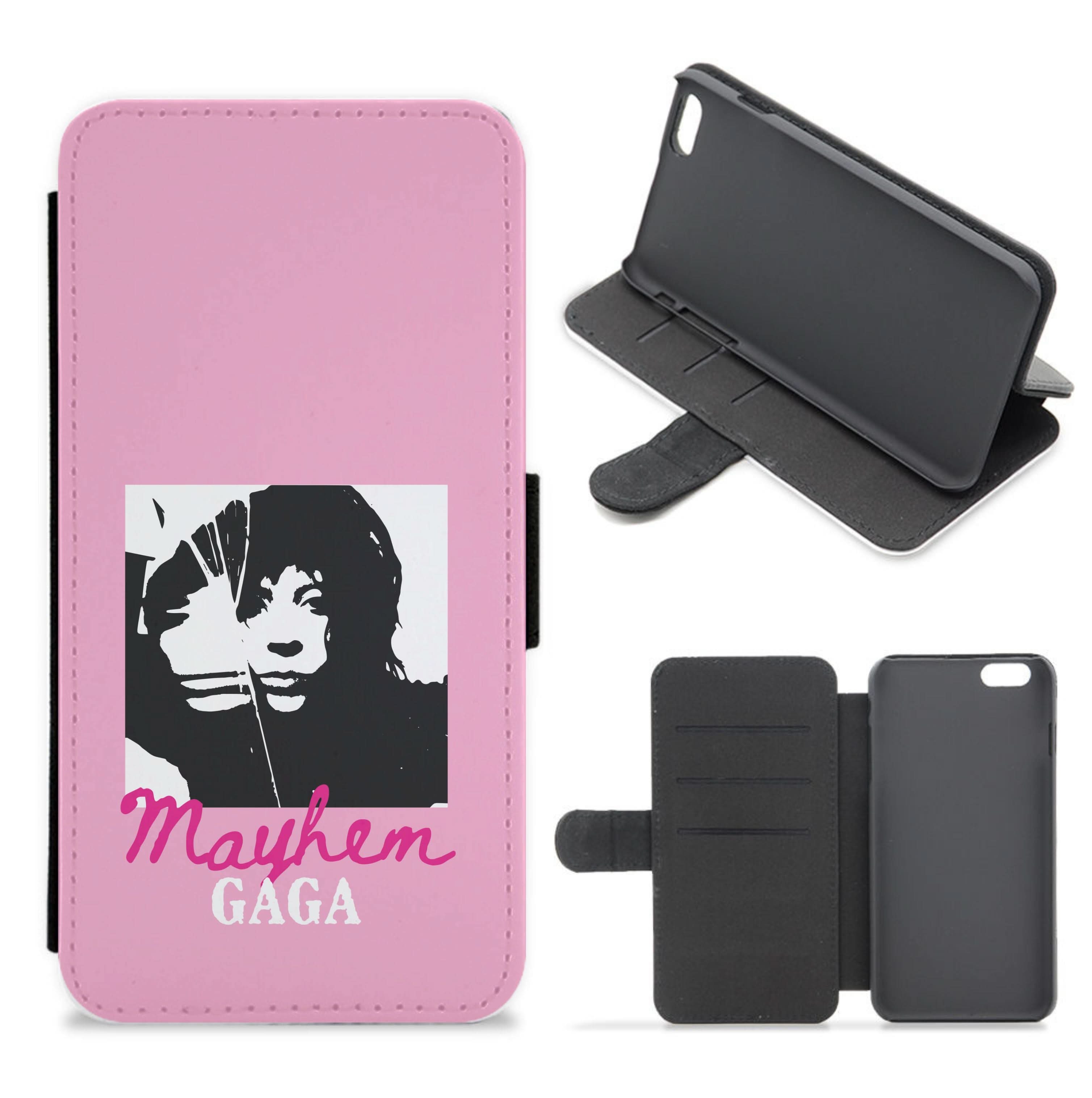 Pink Mayhem Gaga Flip / Wallet Phone Case
