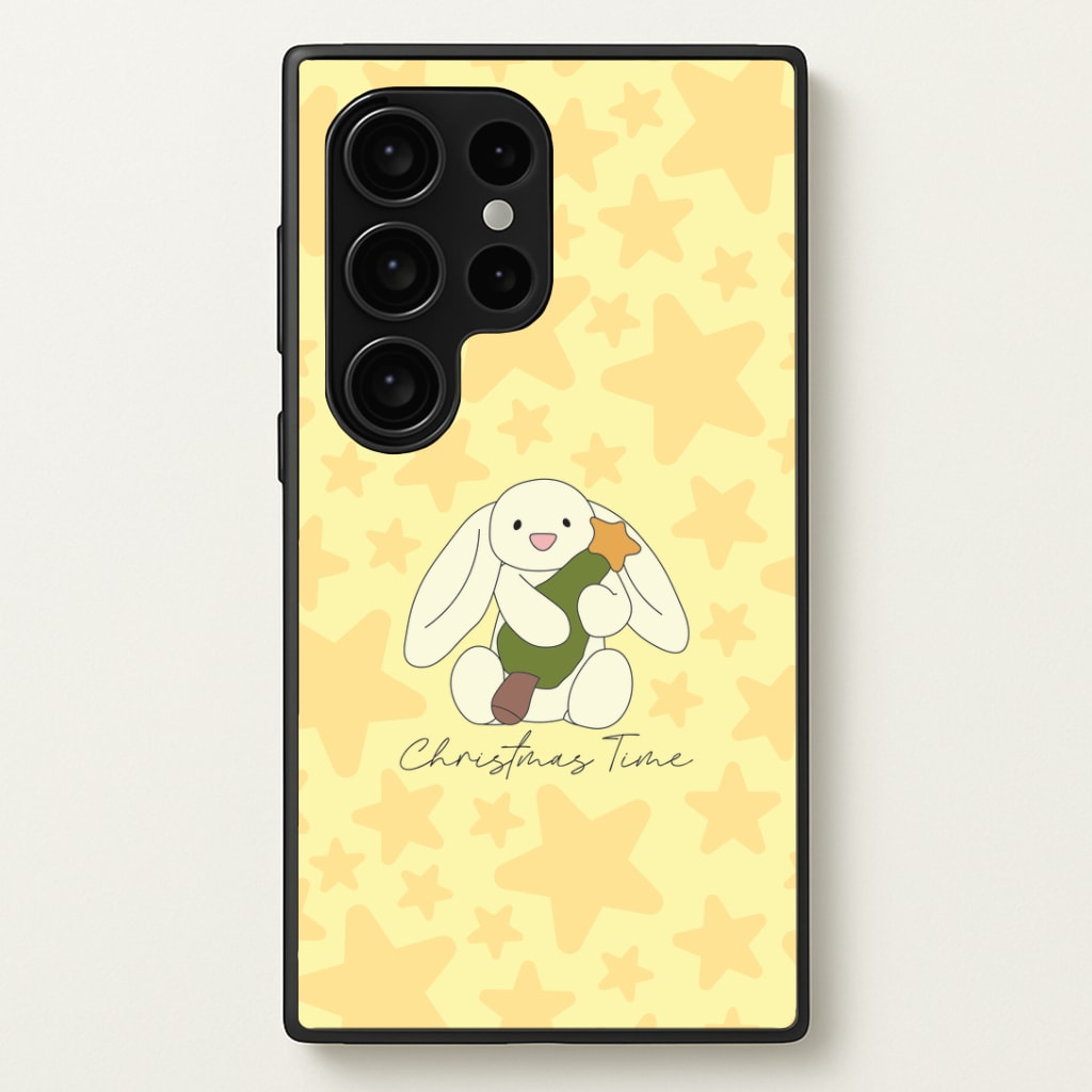 Christmas Bunny Stars Plush Galaxy S24 Ultra Case