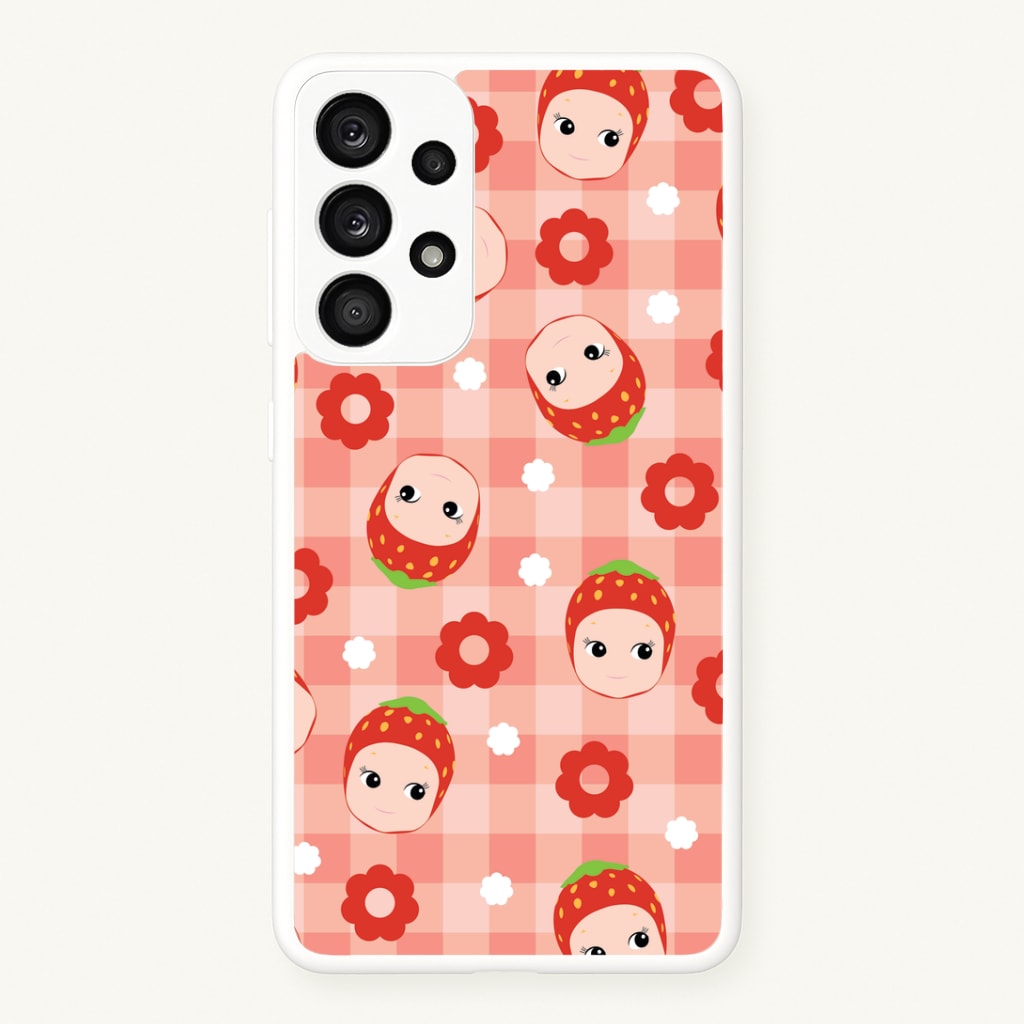 Strawberry Angel Pattern Galaxy A33 Case