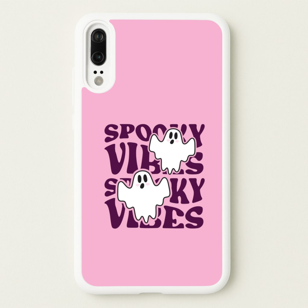 Spooky Vibes Pink Huawei P20 Case