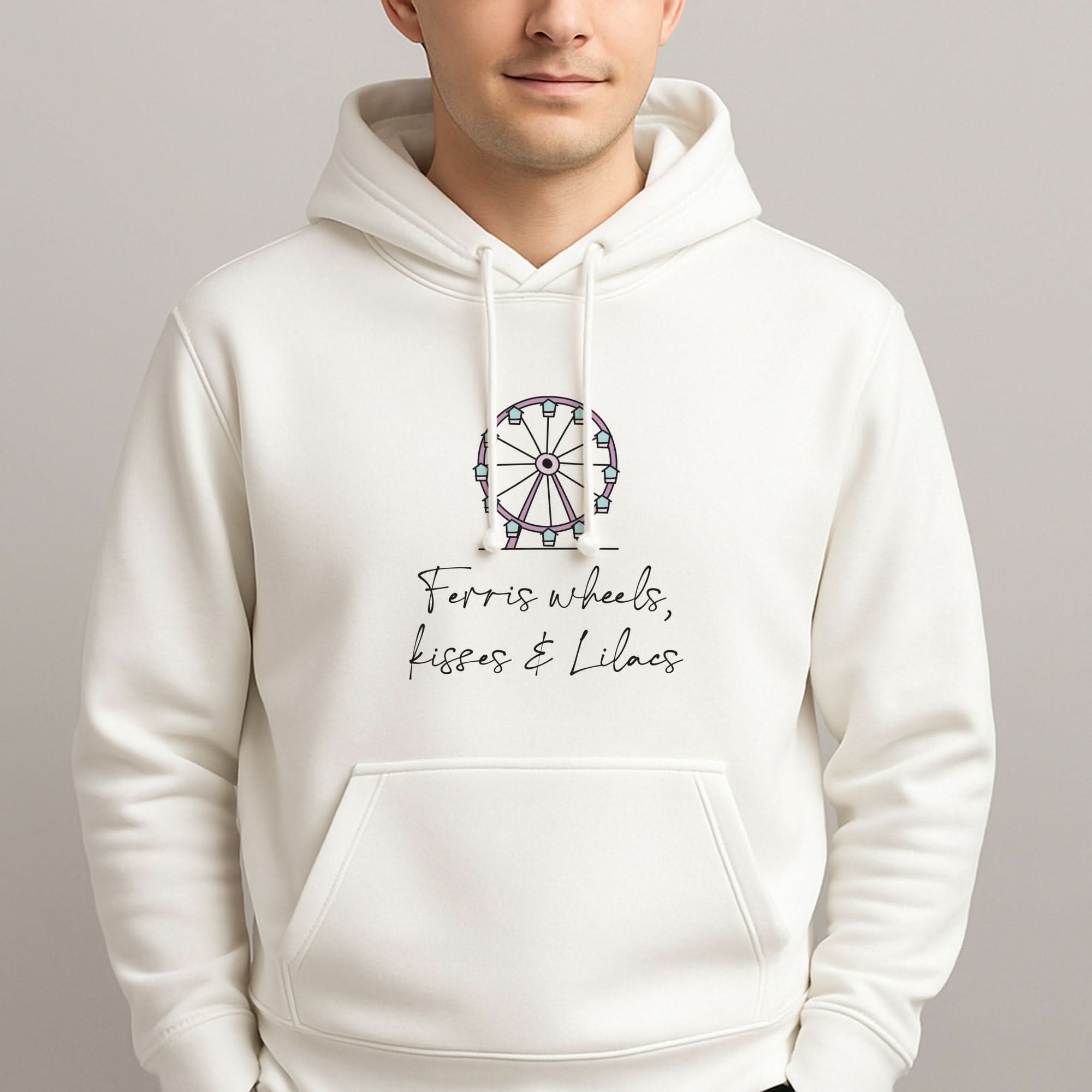 Ferris Wheels, Kisses & Lilacs Mens Hoodie