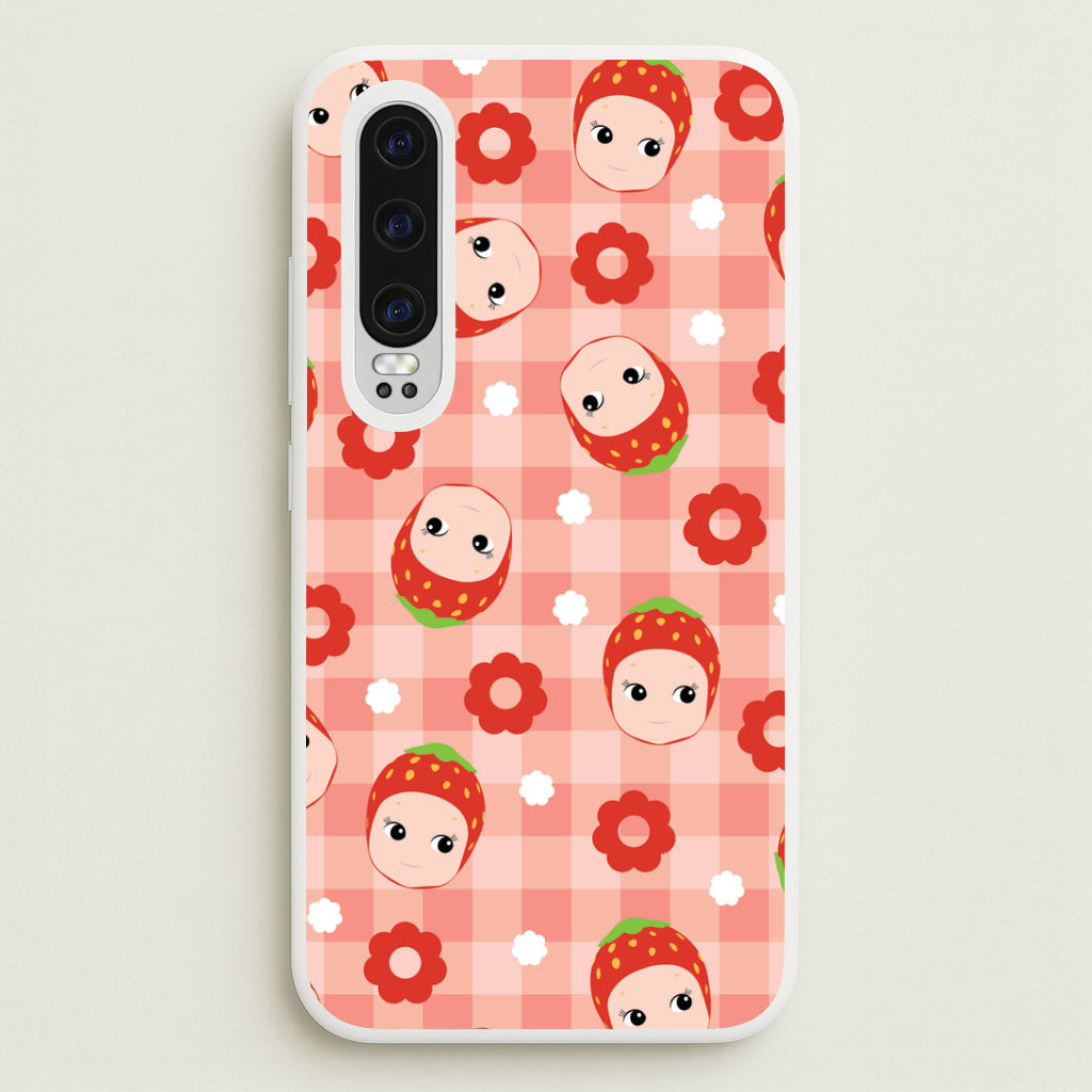 Strawberry Angel Pattern Huawei P30 Case