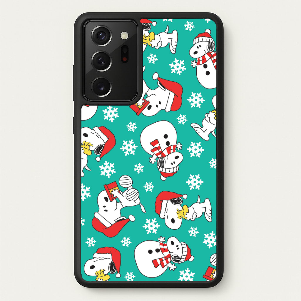 Christmas Cartoon Beagle Pattern Galaxy Note 20 Ultra Case