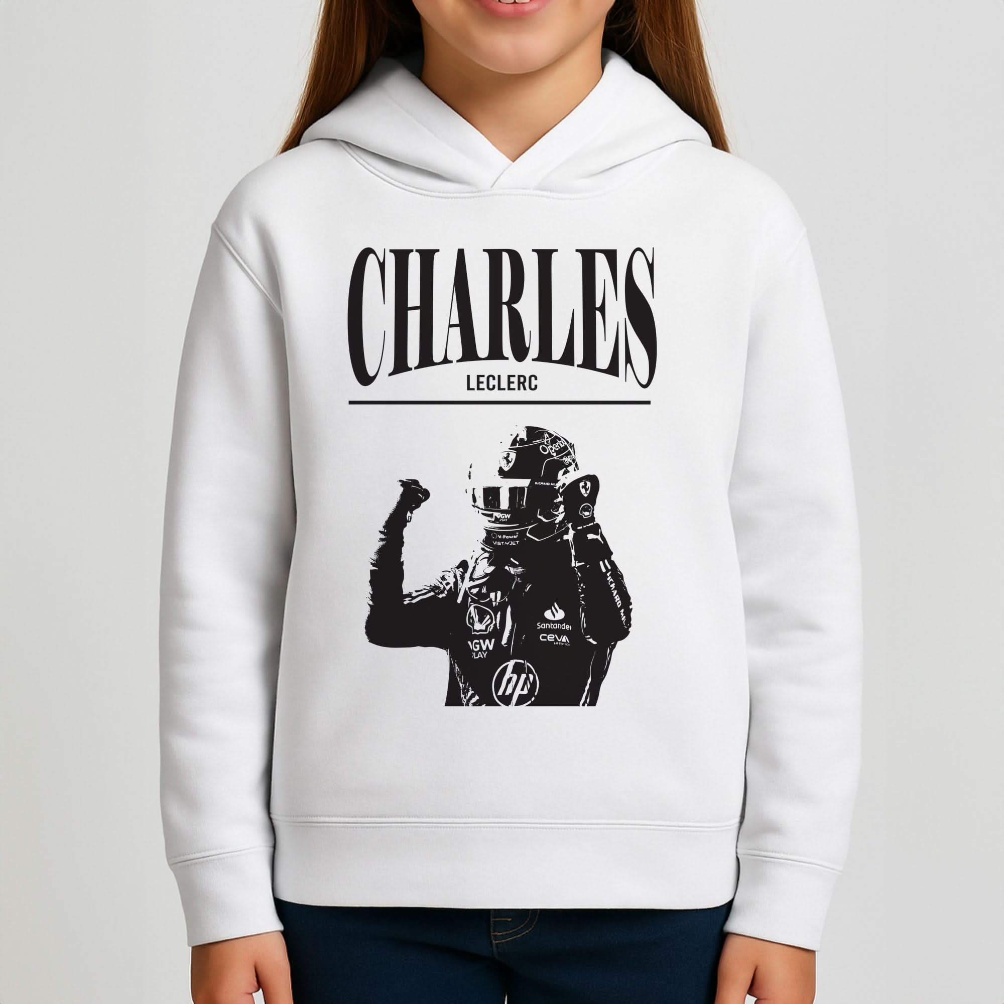 Charles Red And Gold Girls Hoodie