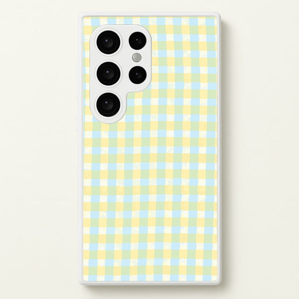 Lemonade Gingham Galaxy S24 Ultra Case