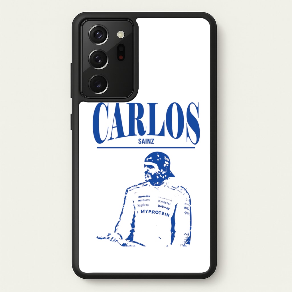 Carlos White And Blue Galaxy Note 20 Ultra Case