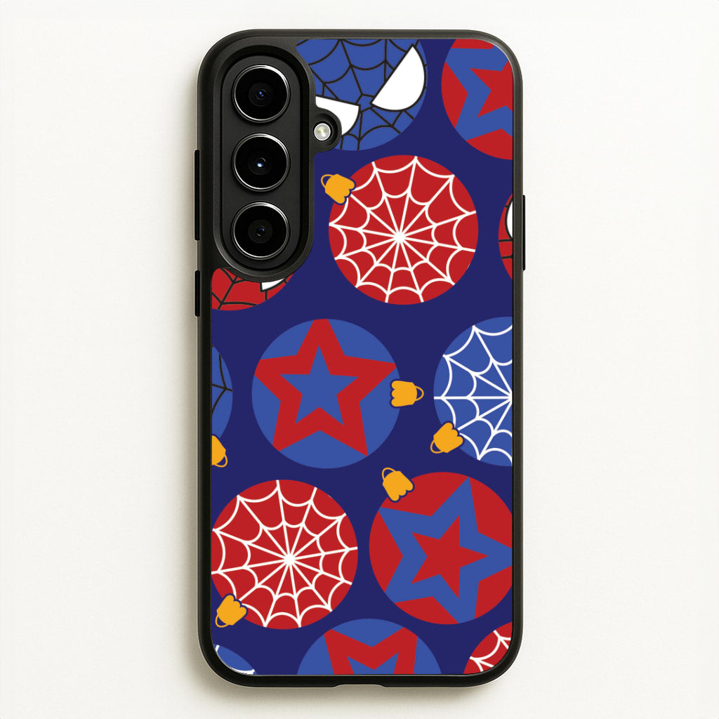 Spider Hero Baubles Pattern Galaxy A56 Case