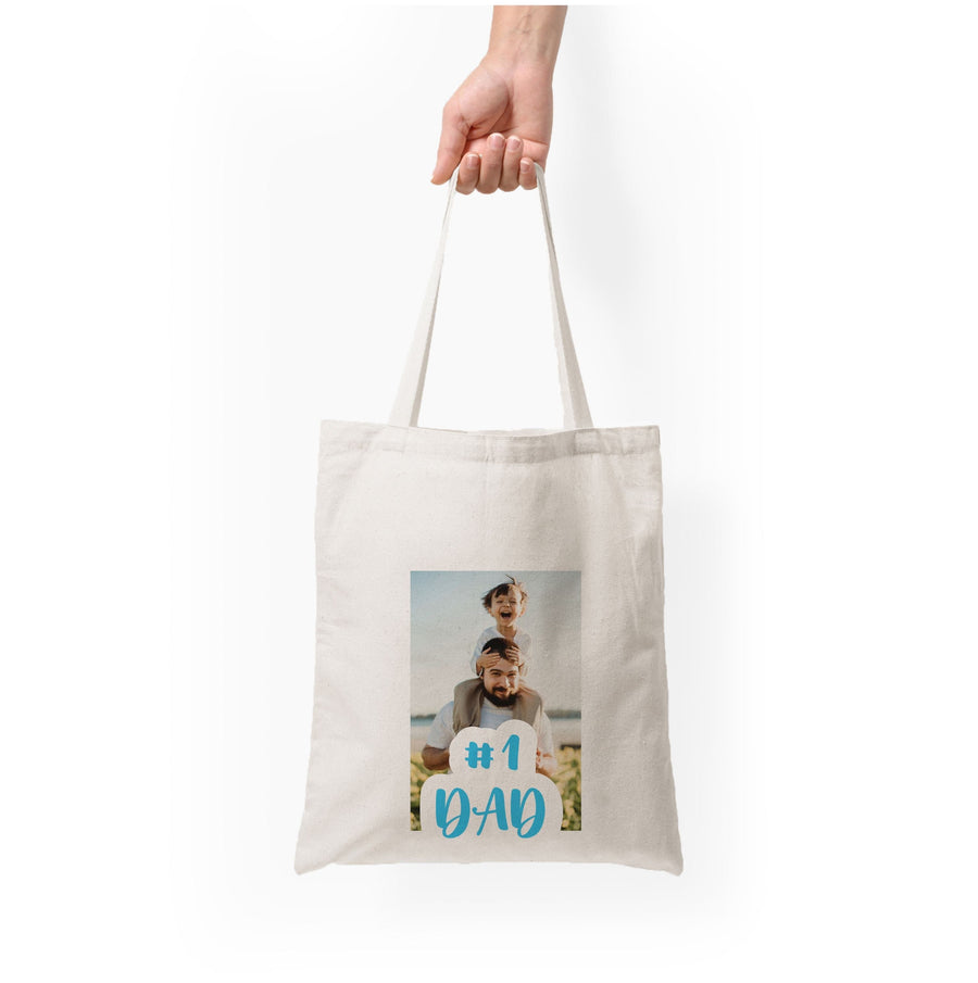 Hashtag 1 Dad - Personalised Father's Day Tote Bag