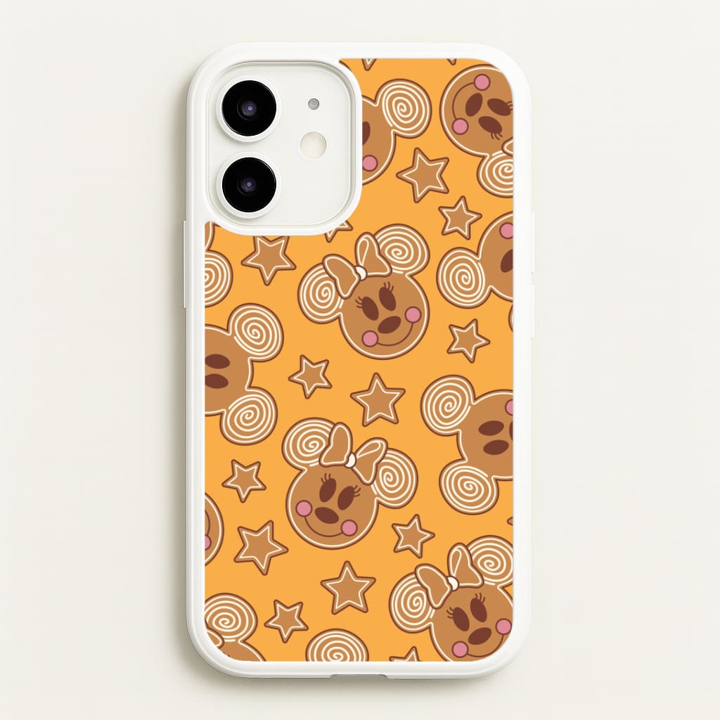 Cartoon Mouse Gingerbread Pattern iPhone 12 / 12 Pro Case