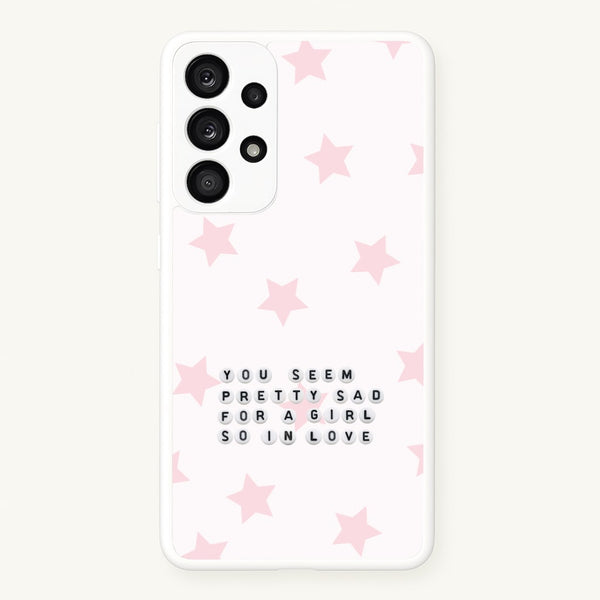 Pretty Sad Letter Beads Galaxy A33 Case