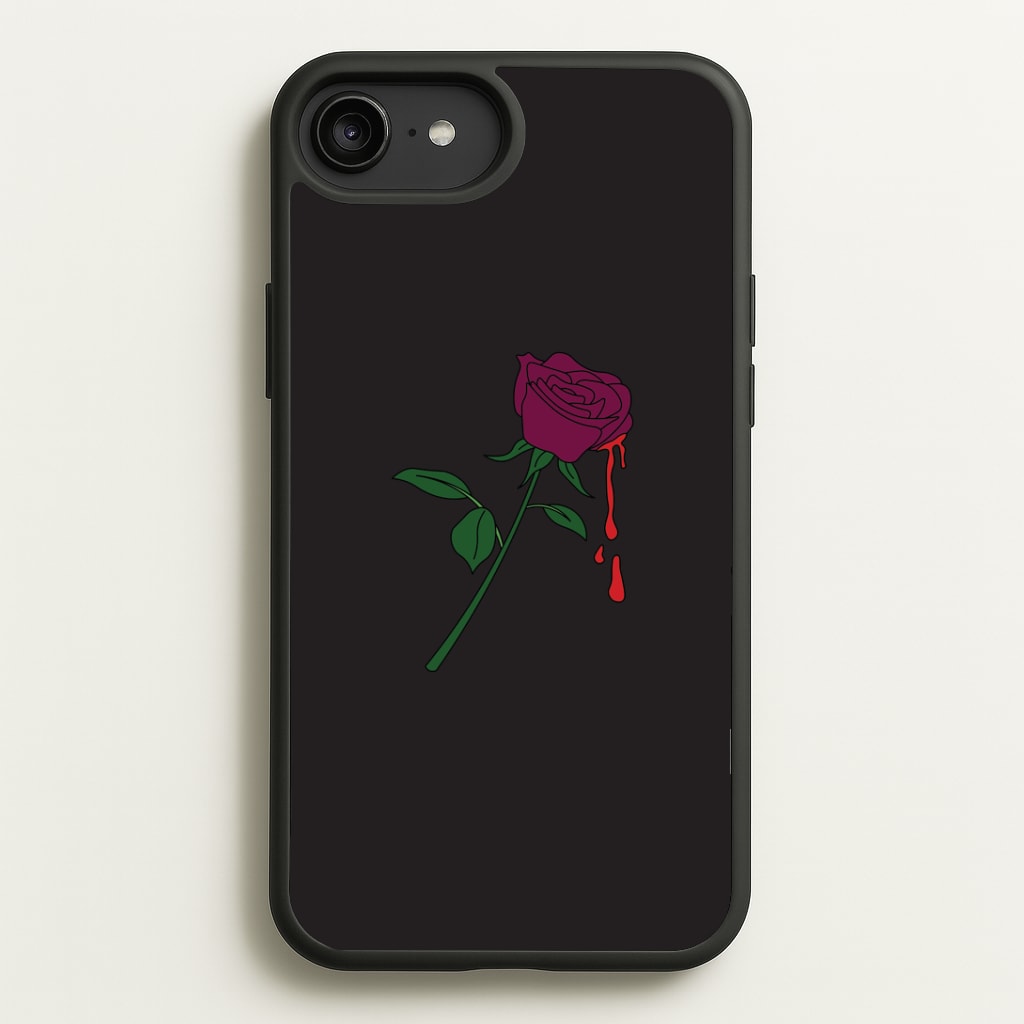 Dark Pink Rose iPhone 6 Plus / 7 Plus / 8 Plus Case